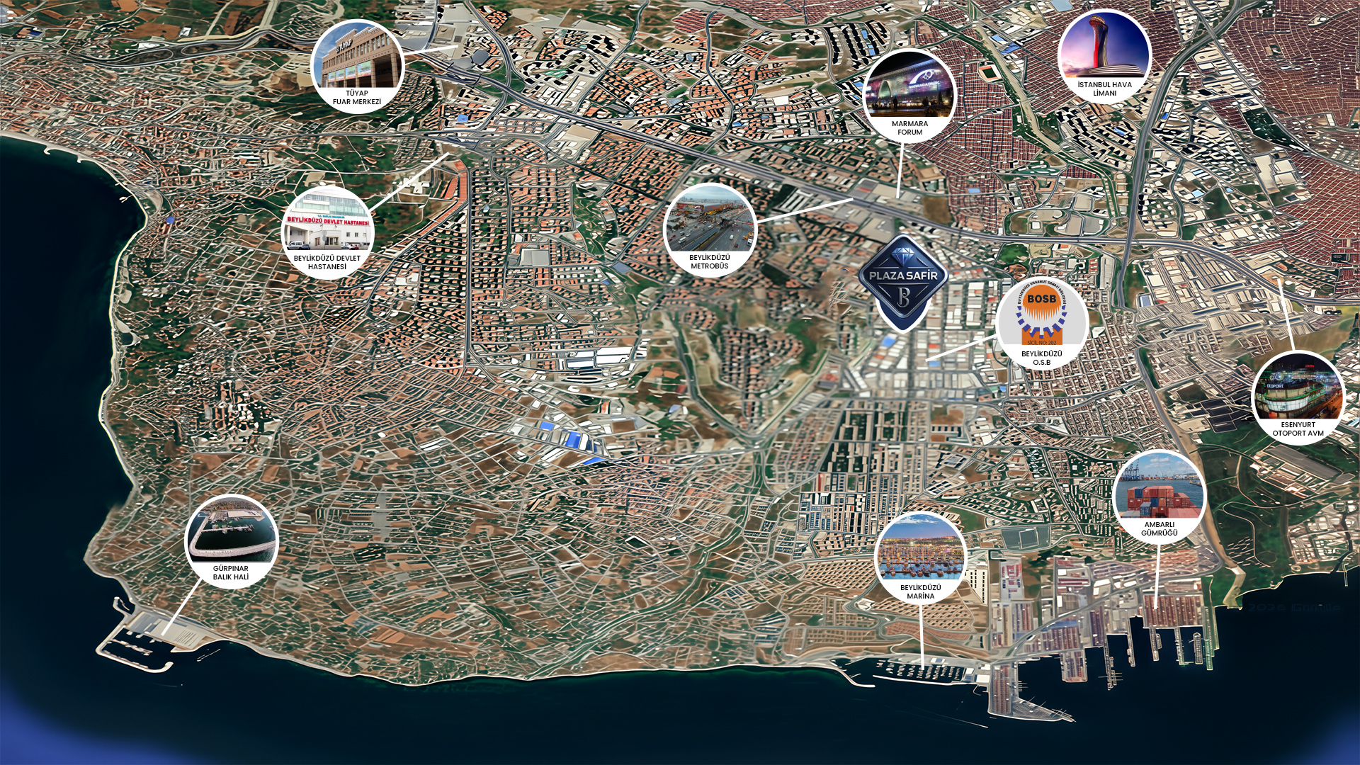 Plaza Safir Lokasyon