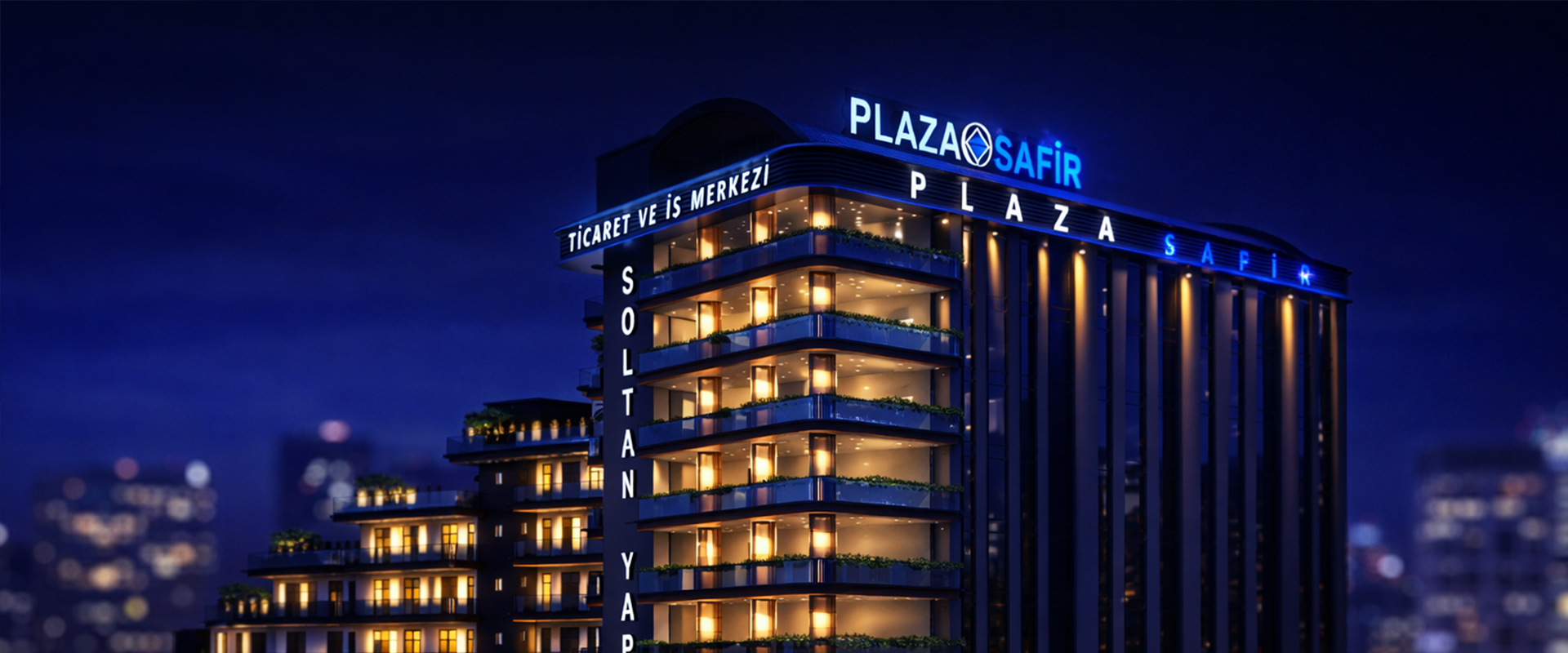 Plaza Safir Beylikdüzü modern ticaret merkezi dış cephe görünümü
